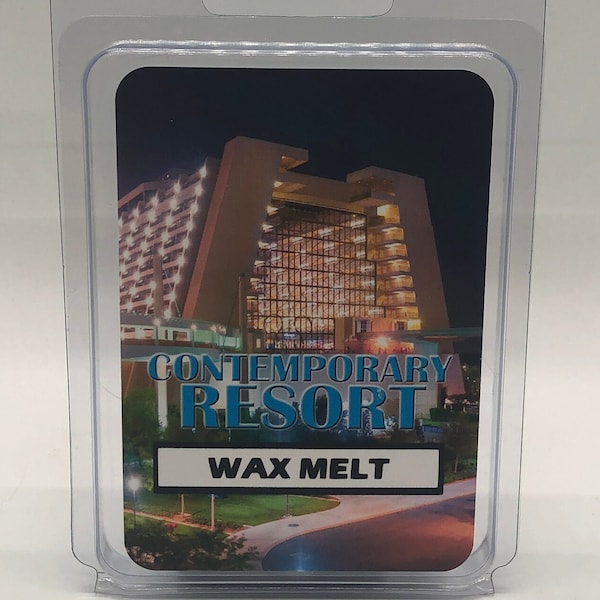 Contemporary Resort | Disney Inspired Scented Wax Melt | 2.4 oz Wax Tart | Memories | Magic Kingdom | Monorail | Family Vacation | Aloe