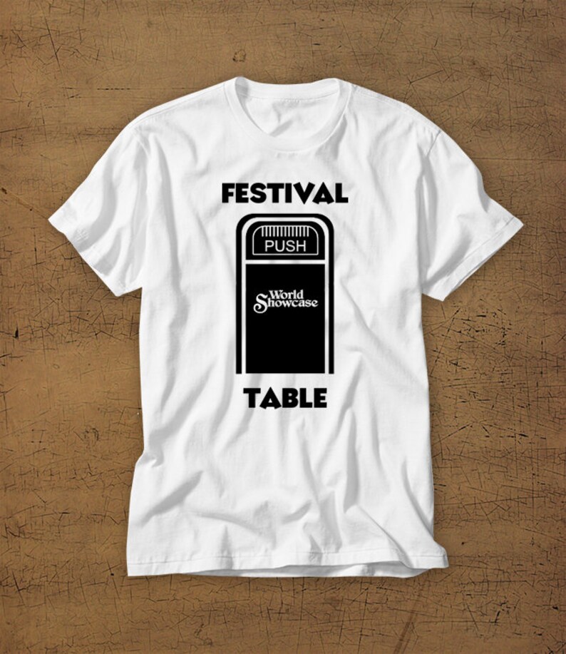 Festival Table Food and Wine Festival Disney Vacation Tee Disney Shirt Disney World Beer Wine Food EPCOT Trash Can Funny image 3