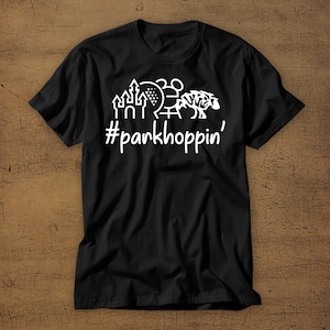 Hashtag Park Hoppin | Disney Vacation Tee | Walt Disney | T-Shirt | Disney World | Family Vacation | Magic Kingdom | EPCOT | Tee | Hopper