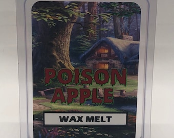 Poison Apple | Disney Inspired Scented Wax Melt | 2.4 oz Wax Tart | Disney World | Family Vacation | Evil Queen | Princess | Snow White