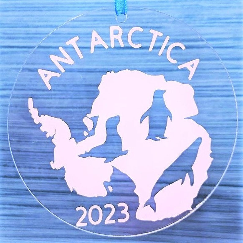 Acrylic Antarctica Christmas Ornament
