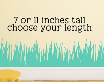 Grass wall decal - Grass decal - Grass border - Grass vinyl decal - Grass on the wall - Choose height and length - Grass nursery decal