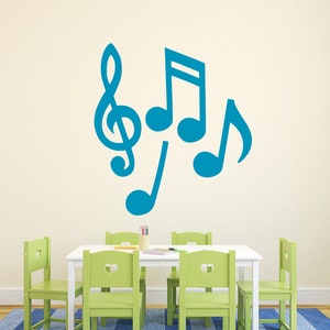 Music note wall decal - Music wall decal - Music notes vinyl decal - Music notes sticker, Music decal - Music note car decal - Music decor
