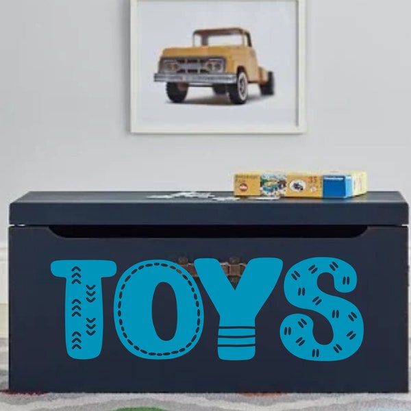 Toy box Decal - TOYBOX NOT INCLUDED -Toys decal - Toybox sticker - Toy box vinyl decal  - Toy sticker - Toy decal - Toys decal - Playroom