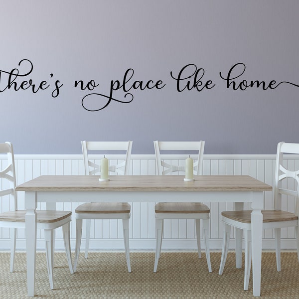 There's no place like home wall decal - Theres no place like home decal - There's no place like home vinyl decal - Theres no place like home