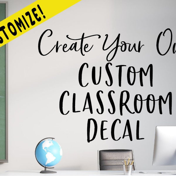 Classroom Wall Decal Etsy
