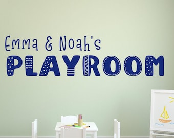 Playroom wall decal- Play room decal- Playroom wall decor- Daycare wall decal- Play room wall decal- Playroom wall words- Playroom wall art