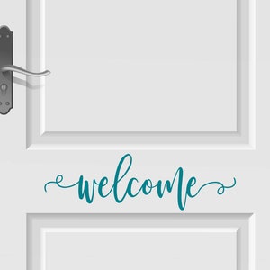 Welcome door decal - Welcome vinyl decal - welcome decal - door sticker- welcome door decal - Welcome vinyl sticker - Welcome door sticker
