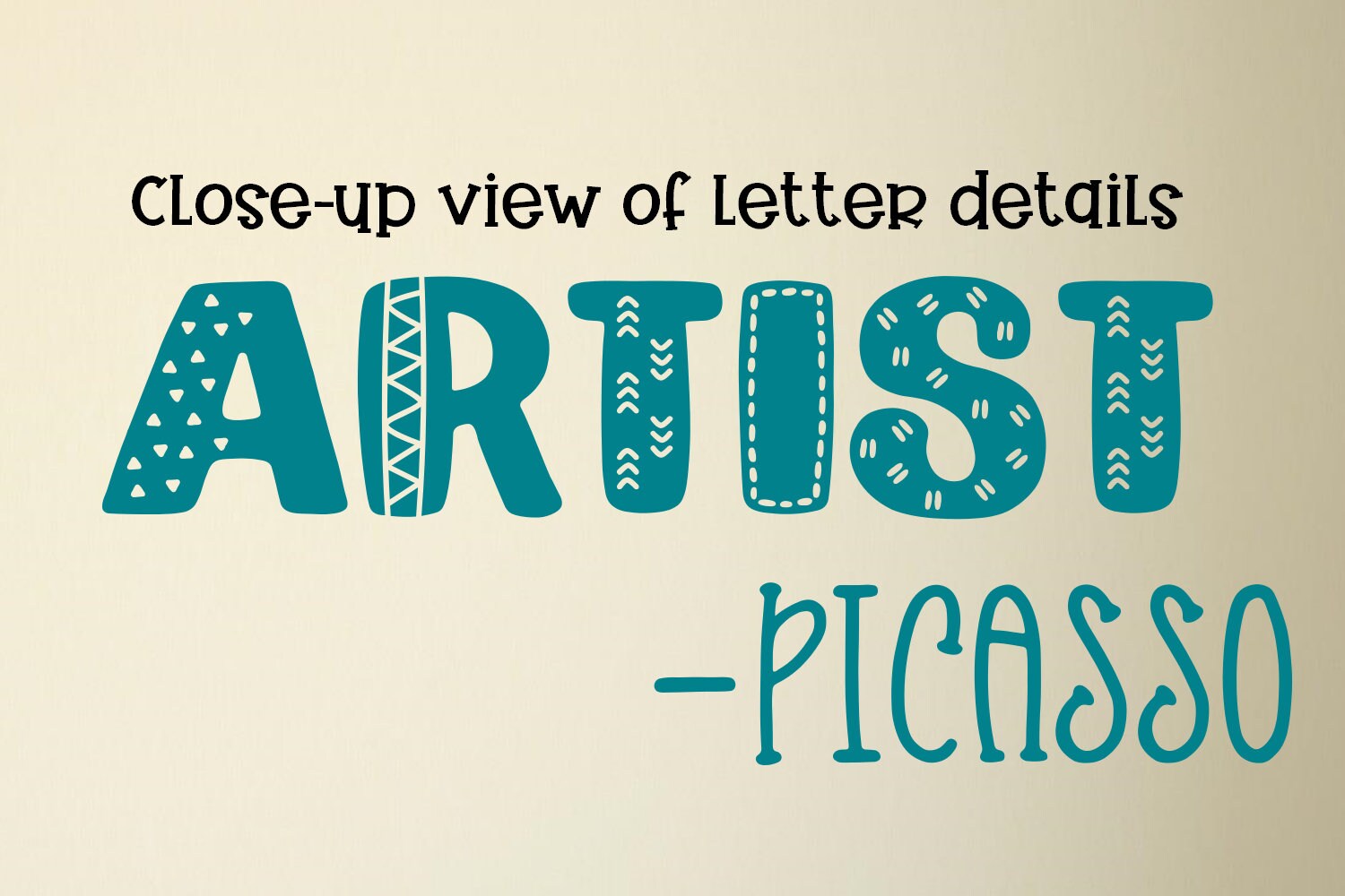 Art Classroom decal Long wall border Every child is an Etsy