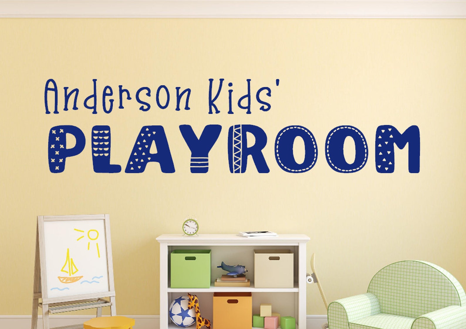 Playroom Wall Decal Play Room Decal Playroom Wall Decor Etsy