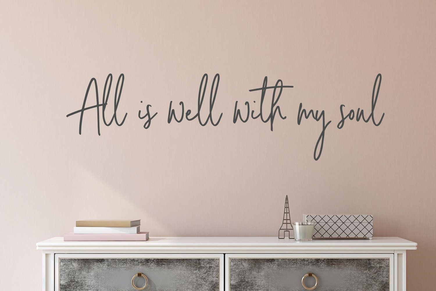 All is well with my soul wall decal All is well with my soul Etsy