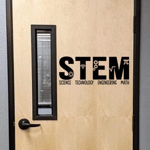STEM Wall Decal: Science, Technology, Engineering, Math Classroom Decor ...