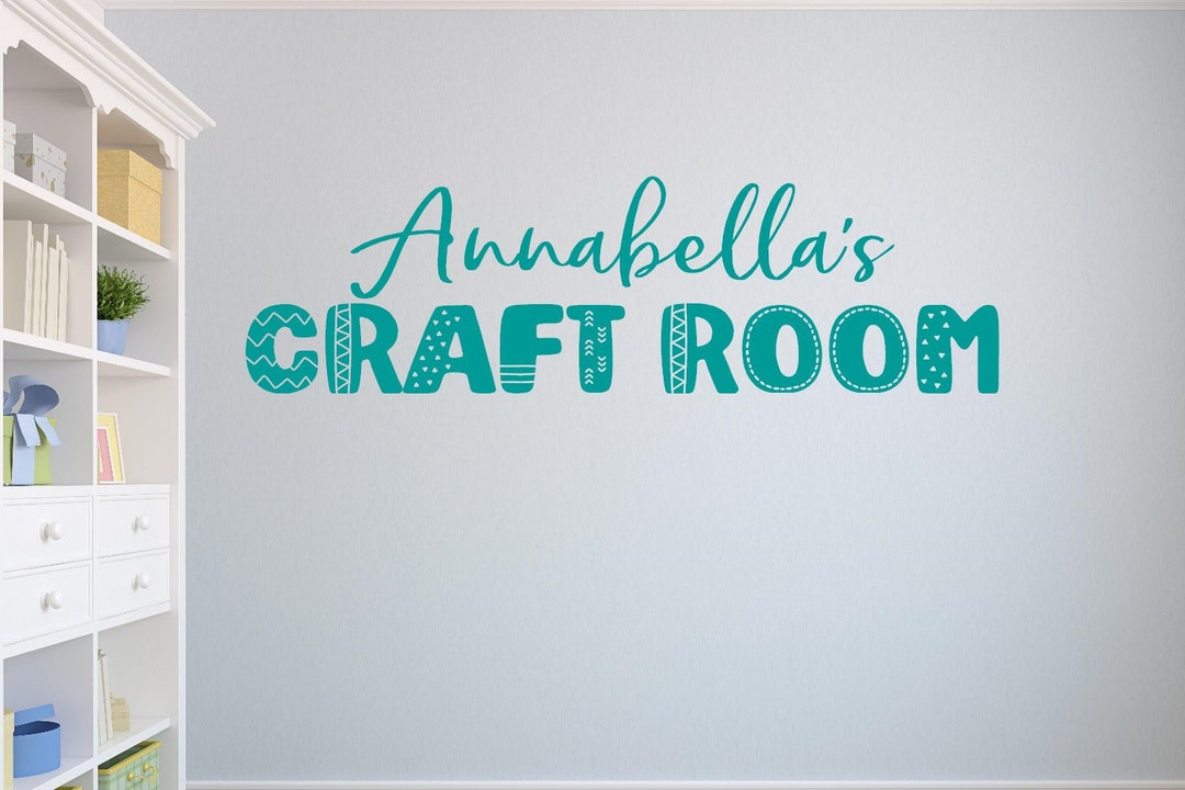 Craft Room Wall Decal Craft Room Decal Craft Room Name Decal Craft Room
