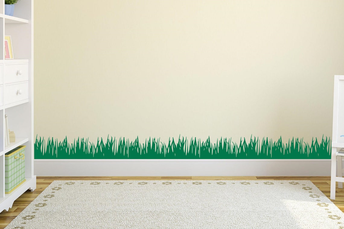 Grass Wall Decal Grass Decal Grass Border Grass Vinyl Etsy