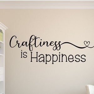Décalcomanie murale L'art, c'est le bonheur - Déco pour salle d'artisanat