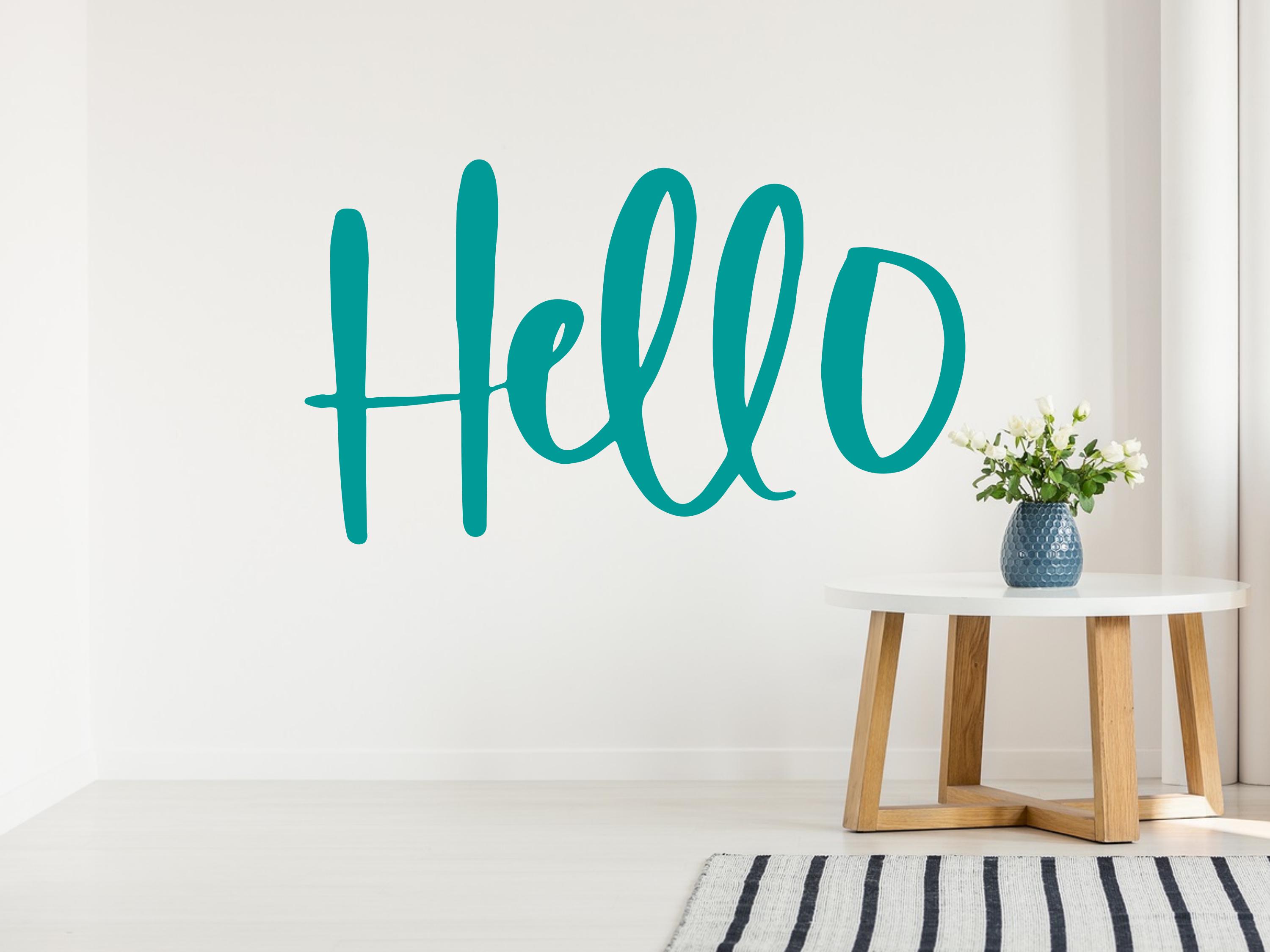 Hello Wall Decal - Hello Decal - Hello Decal for Front Door - Hello ...