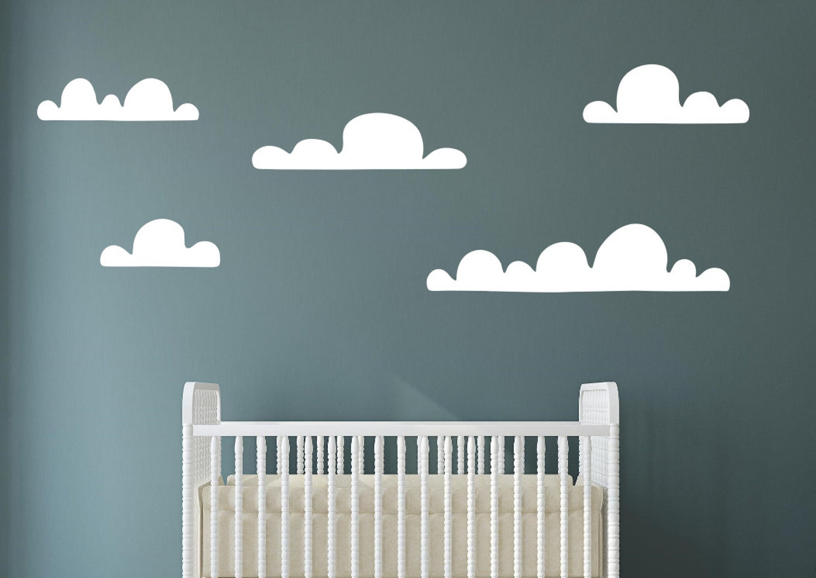 Cloud wall decals Cloud vinyl decals Cloud wall stickers Etsy