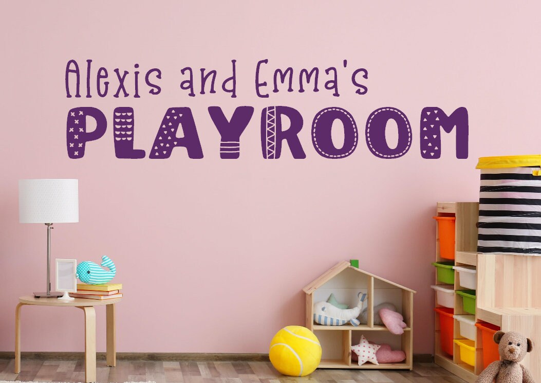 Playroom Wall Decal Play Room Decal Playroom Wall Decor - Etsy