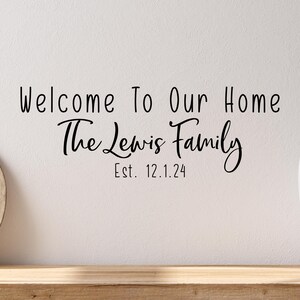 Custom last name decal- Last name wall decal- Custom Family decal- Last name decal- Custom family wall decal- Family name wall decal
