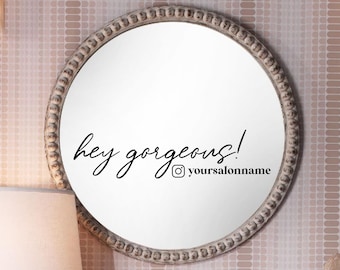 Calcomanía para el mango de Instagram de Salon - Pegatina de espejo