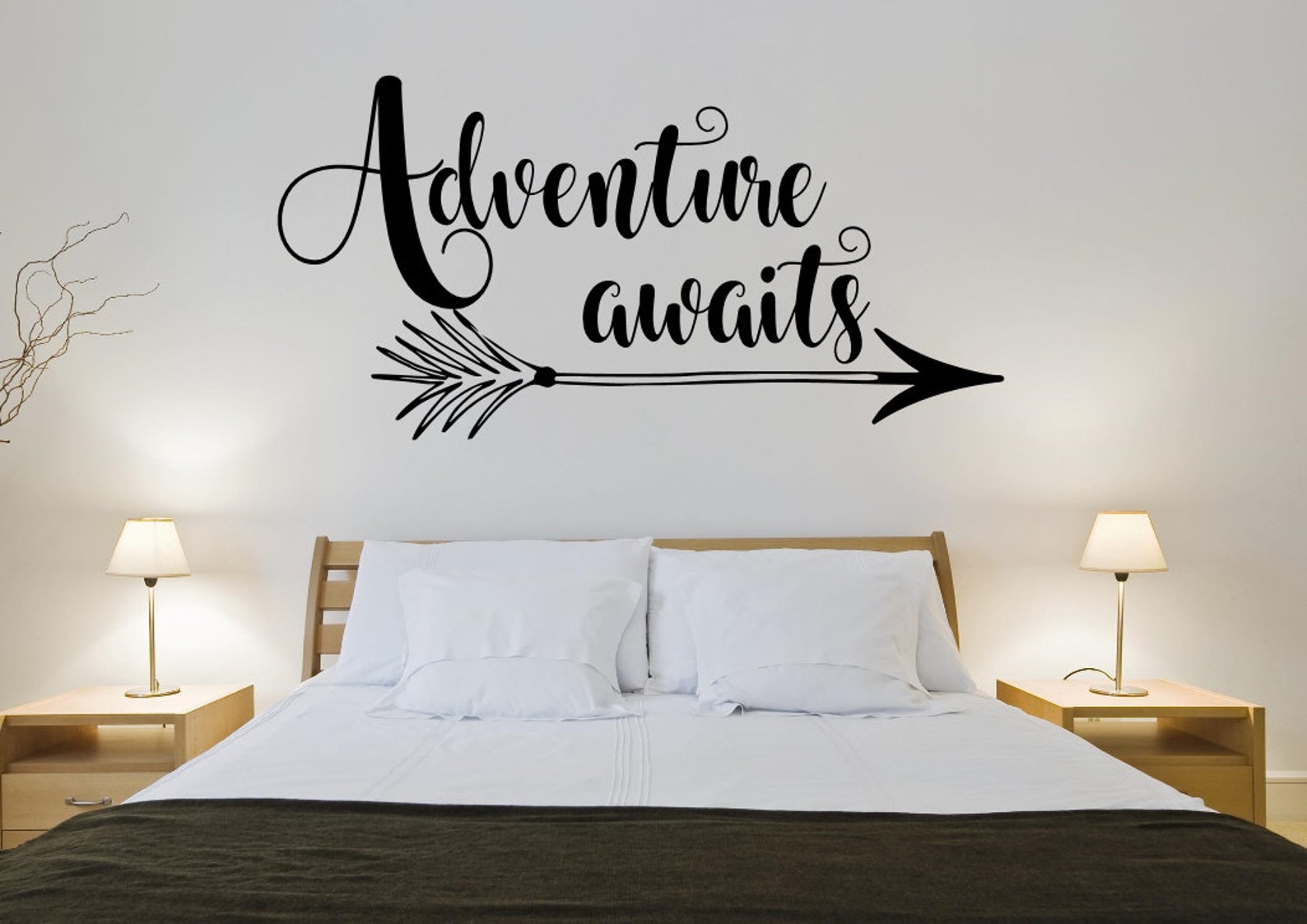 Adventure Awaits Wall Decal Adventure Awaits Wall Decor Etsy
