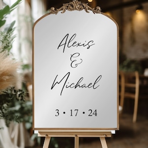 Wedding mirror decal - Wedding decal - Wedding sign decal - Wedding sign - Wedding vinyl decal - for mirror - wedding decal for mirror