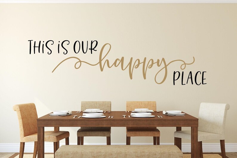 This is Our Happy Place Decal This is Our Happy Place Wall Etsy