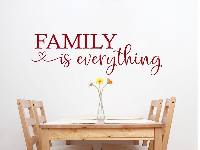 Family is Everything Decal Family is Everything Wall Decal Etsy