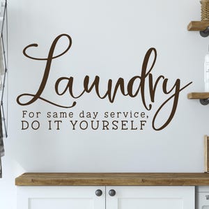 Laundry Room Decal: DIY Vinyl Wall Decor