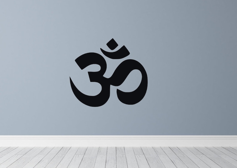 Ohm Wall Decal Ohm Wall Art ohm Sign Ohm Symbol Yoga Etsy