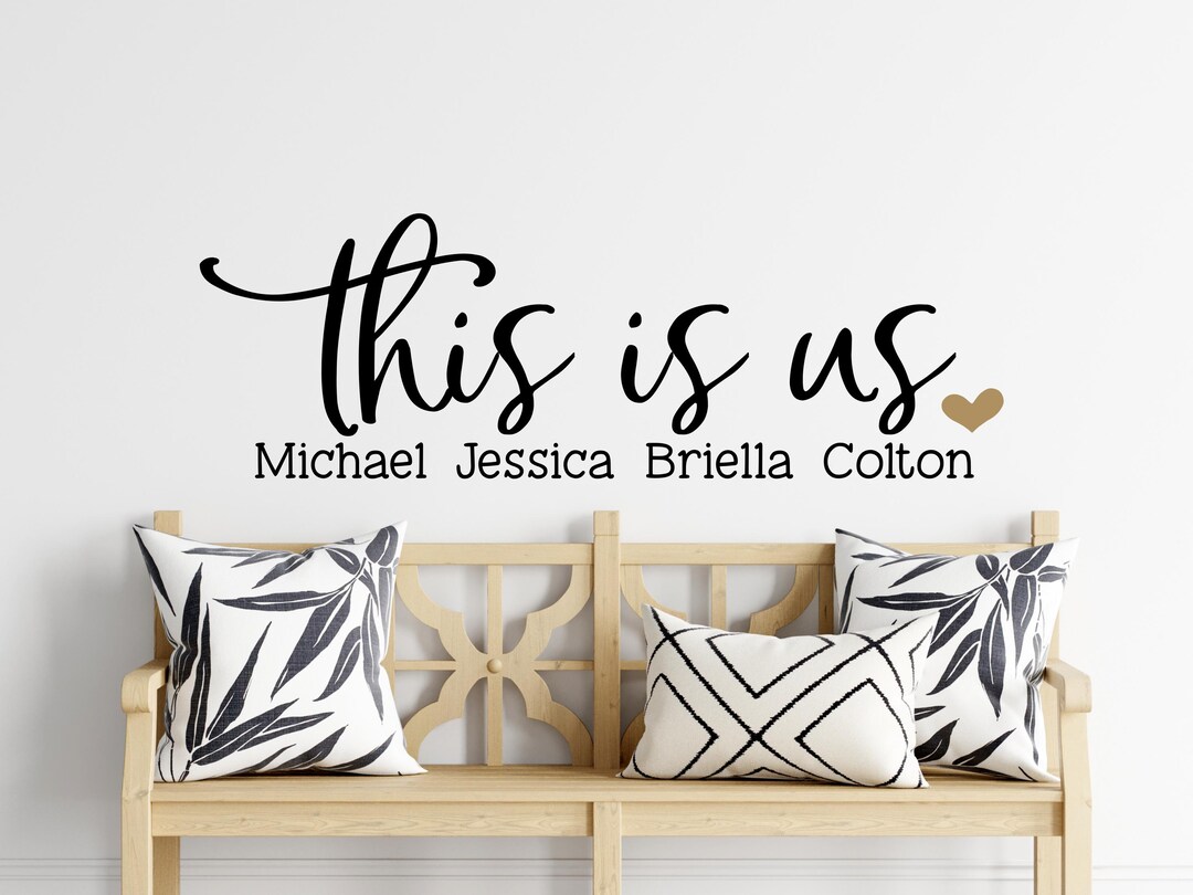 This is Us Wall Decal- This is Us Decal- This is Us Personalized- This ...