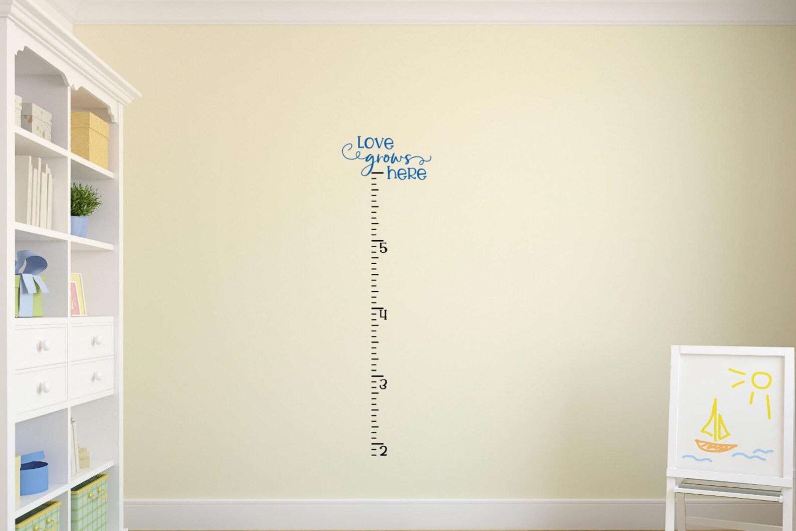 Growth Chart Decal Growth Chart Vinyl Decal Growth Chart Etsy