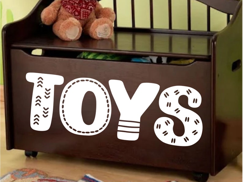 Toy box Decal TOYBOX NOT INCLUDED Toys decal Toybox Etsy