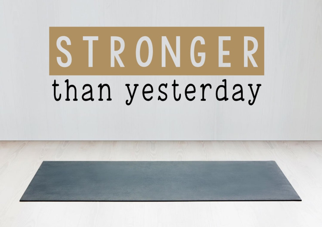 Gym Wall Decal Workout Wall Decal Workout Wall Decor Etsy