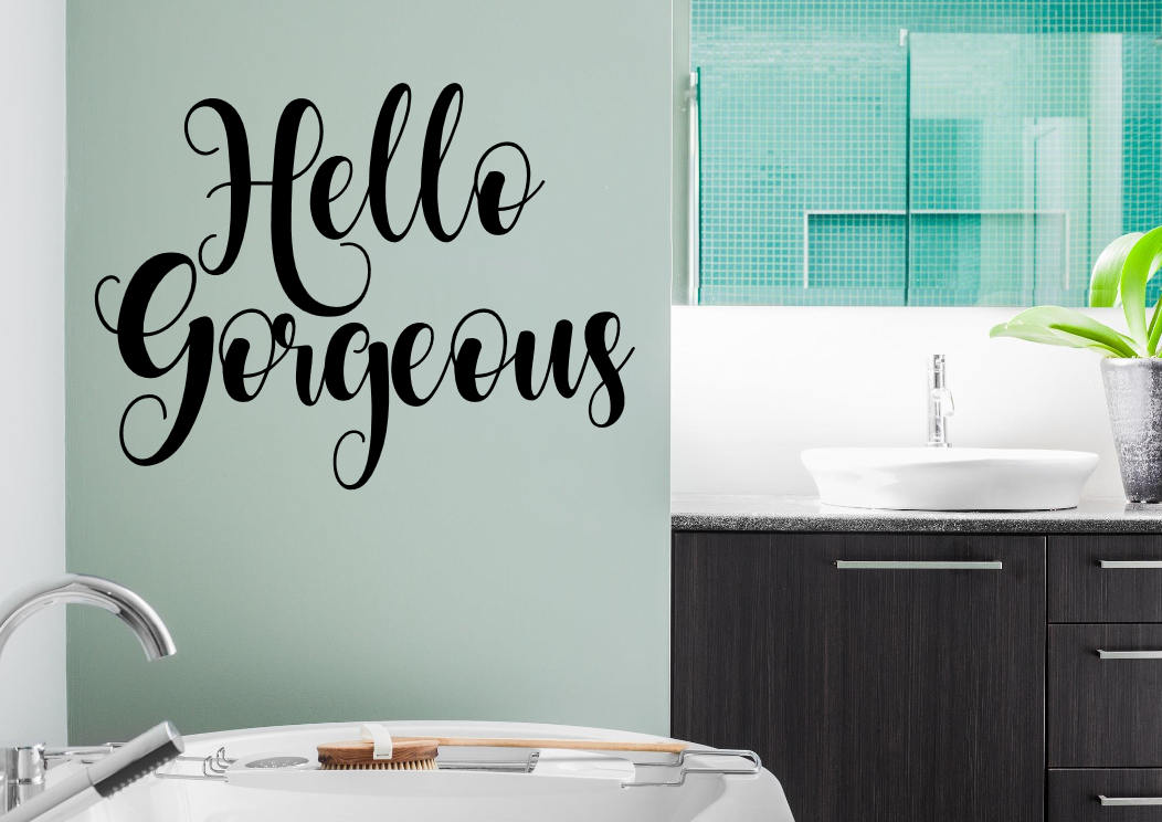 Hello Wall Decal Hello Wall Decor Hello Etsy