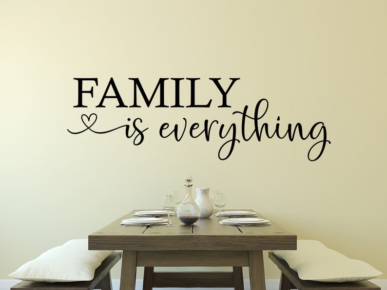 Family is Everything Decal Family is Everything Wall Decal Etsy