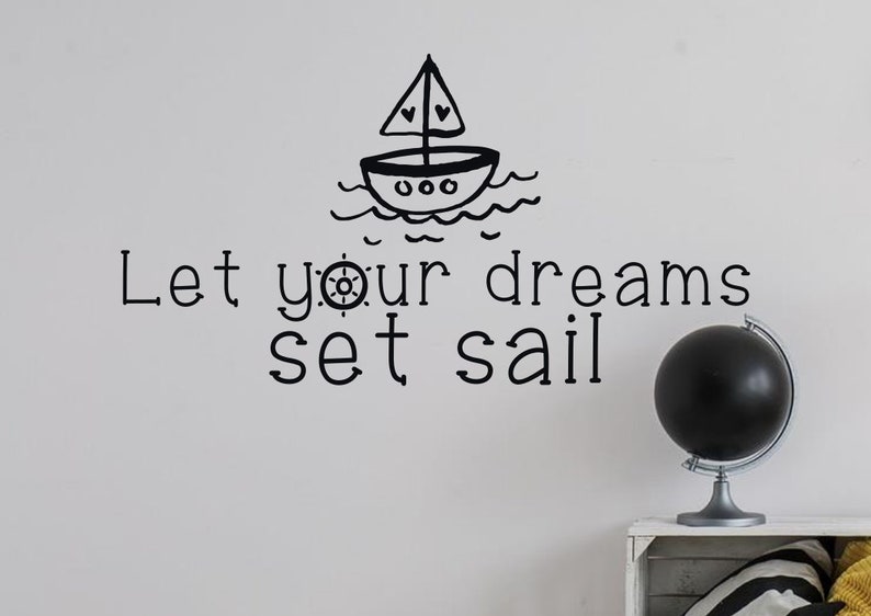 Nautical Wall Decal Nautical Nursery Wall Decal Nautical Etsy