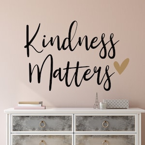 Kindness wall decal - Kindness matters decal - Kindness wall decor - Be kind wall decal - Kindness matters - Kind is cool - Kindness decal