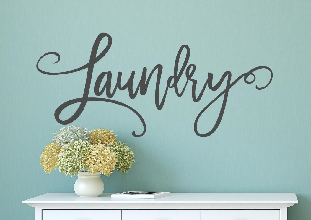 Laundry Wall Decal Laundry Room Decal Laundry Decal Laundry Etsy