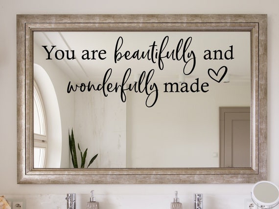 Christian Wall Decal: You Are Beautifully Made - Nursery Decor
