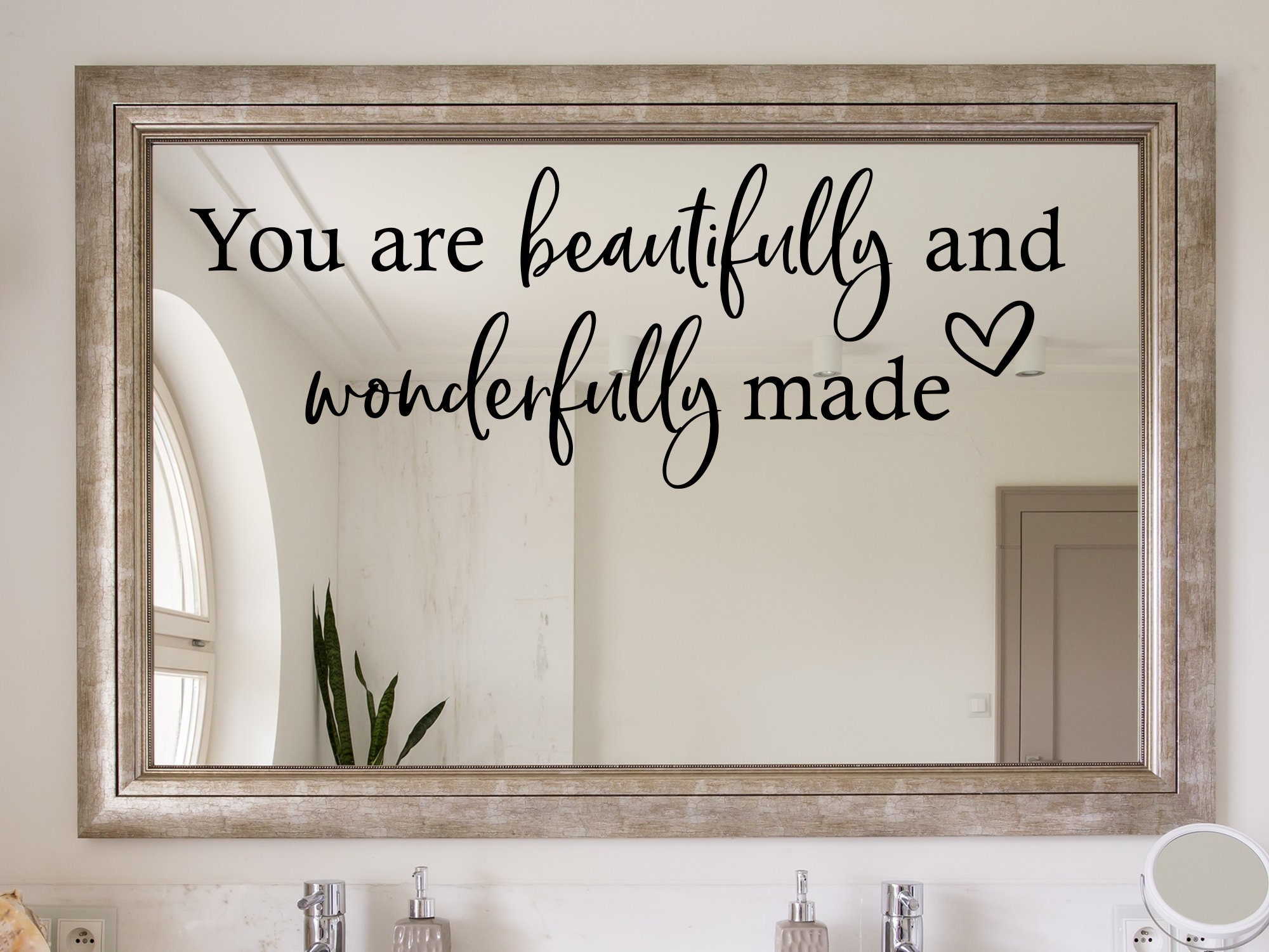 Fearfully Wonderfully Made {Mirror Decal Sticker} Fearfully Wonderfully Made {Mirror Decal Sticker}