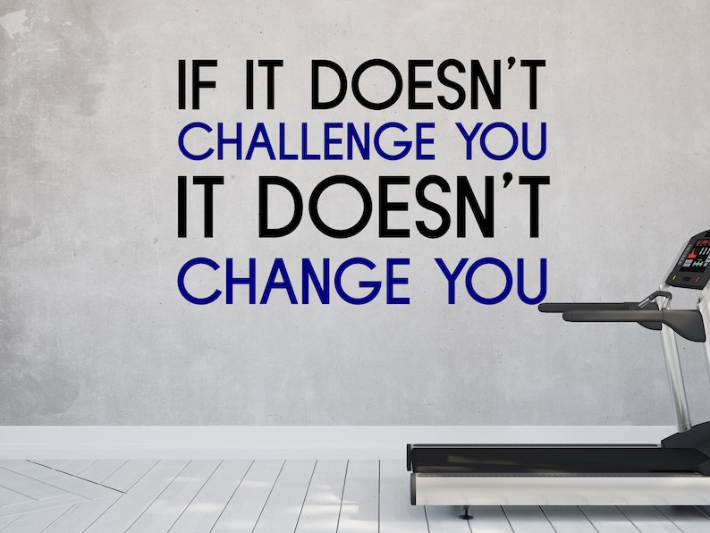 Home Gym Wall Decal Gym Motivational Wall Decor Gym Wall Etsy Canada