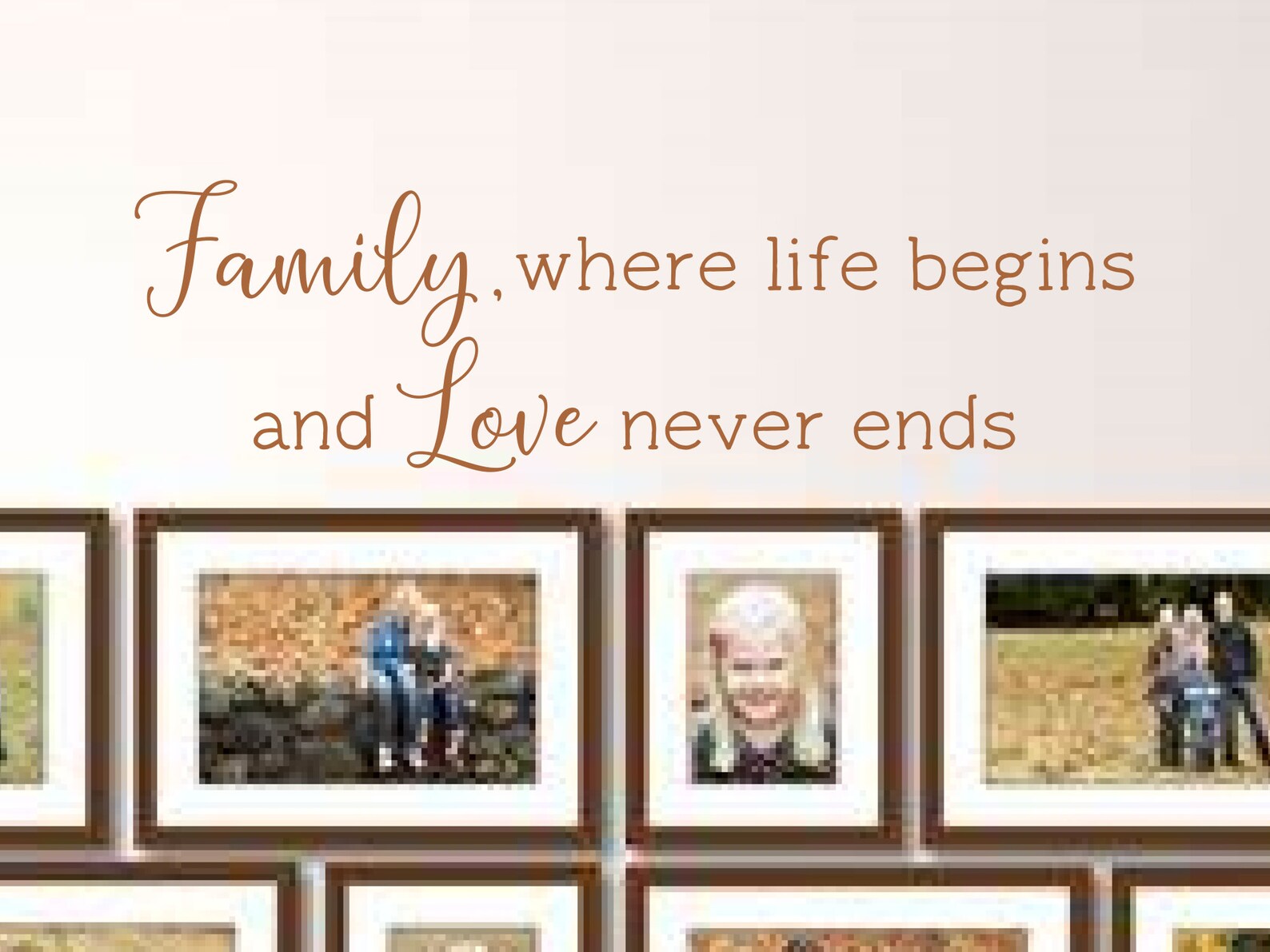 Family Where Life Begins Decal Family Wall Decal Family - Etsy