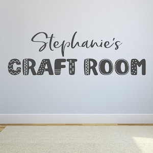 Craft room wall decal - Craft room decal - Craft room name decal - Craft room decor - Custom Craft room decal - Sewing room decal