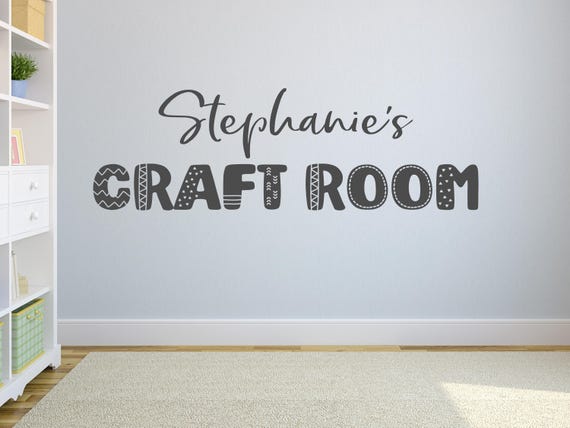 Craft room wall decal - Craft room decal - Craft room name decal - Craft room decor - Custom Craft room decal - Sewing room decal