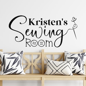 Sewing room decal - Sewing room sign personalized - Sewing room decor - Custom Sewing room door decal - Quilting room - Sewing quote