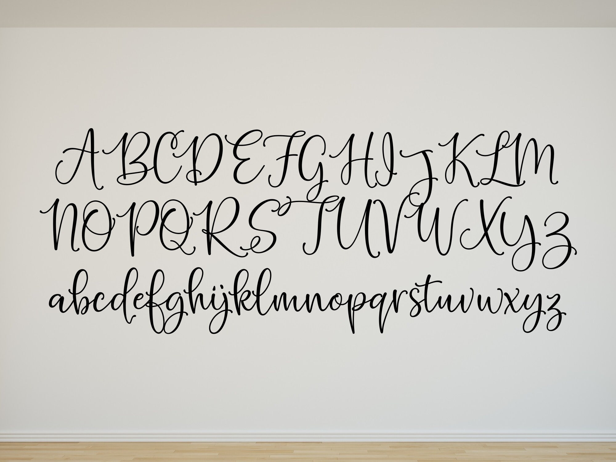 Cursive Name Wall Decal Cursive Wall Decal Girl Name Wall Etsy