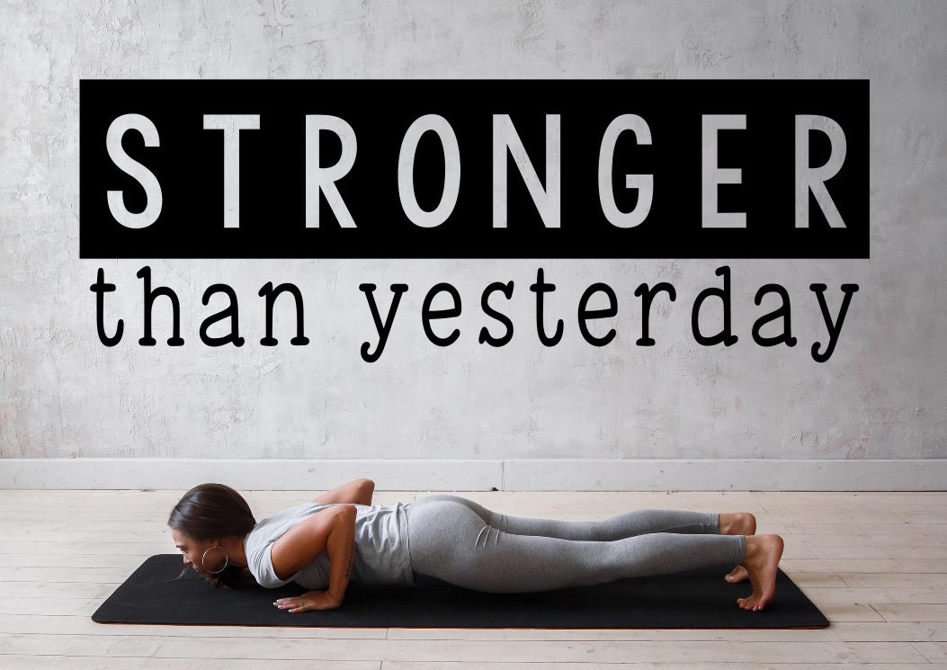 Gym Wall Decal Workout Wall Decal Workout Wall Decor Etsy