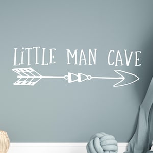 Little Man Cave Decal: Boy&#39;s Nursery Decor
