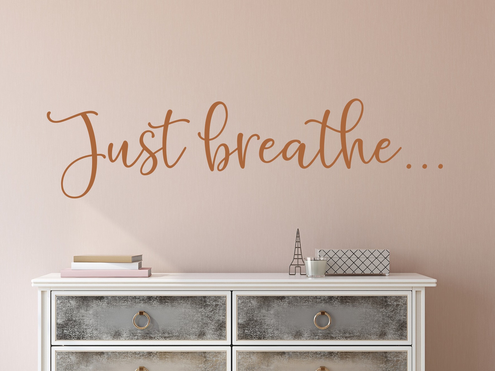 Just Breathe Wall Decal Breathe Decal Massage Therapist Etsy